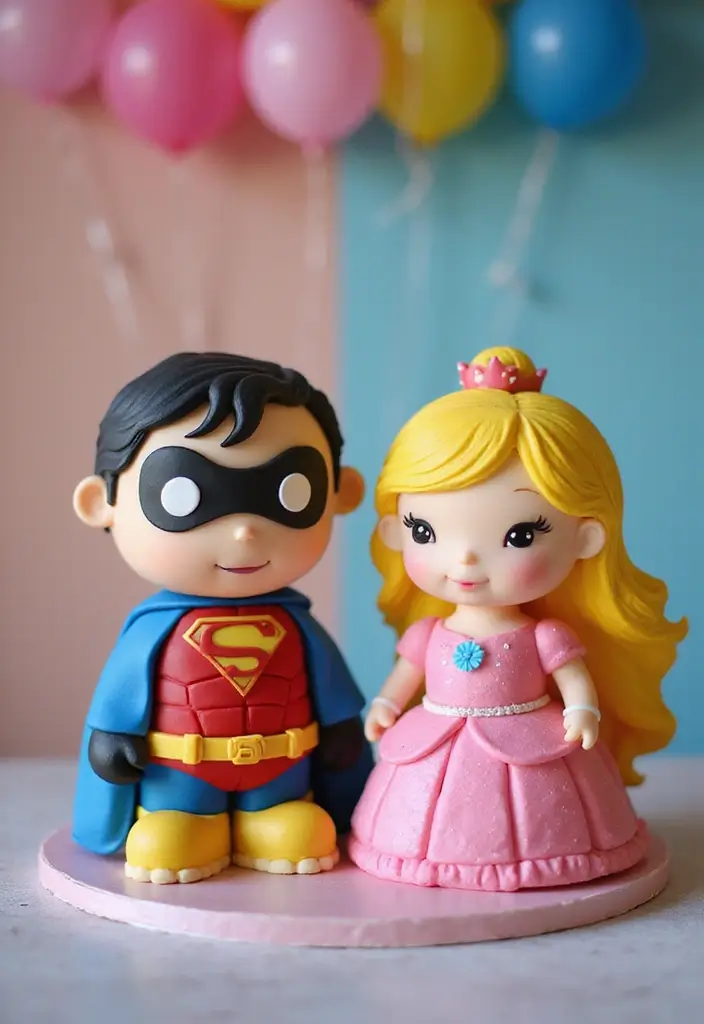 28 Twins Birthday Cake Ideas That Are Double The Fun - 5. Cartoon Character Cakes