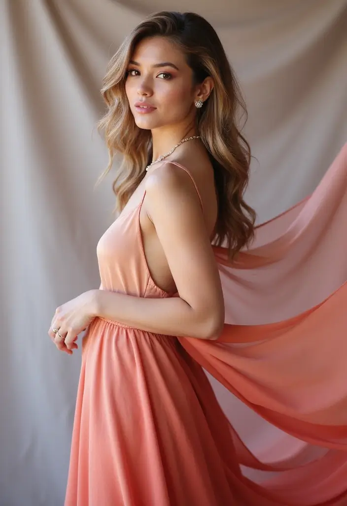 29 Engagement Outfit Ideas Indian Brides Will Love - 27. Ombre Silk Dress