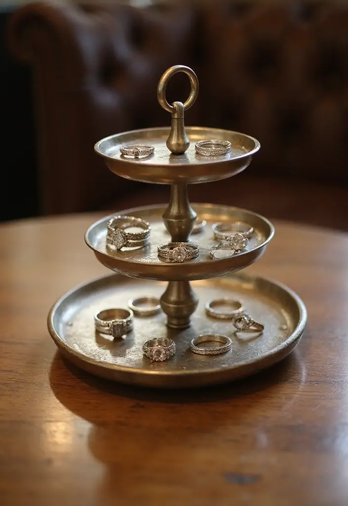 29 Engagement Ring Tray Ideas That Feel Elegant - 11. Elegant Tiered Trays