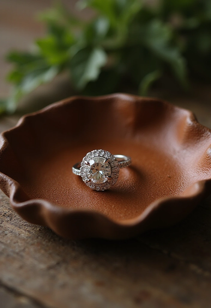 29 Engagement Ring Tray Ideas That Feel Elegant - 13. Elegant Leather Trays