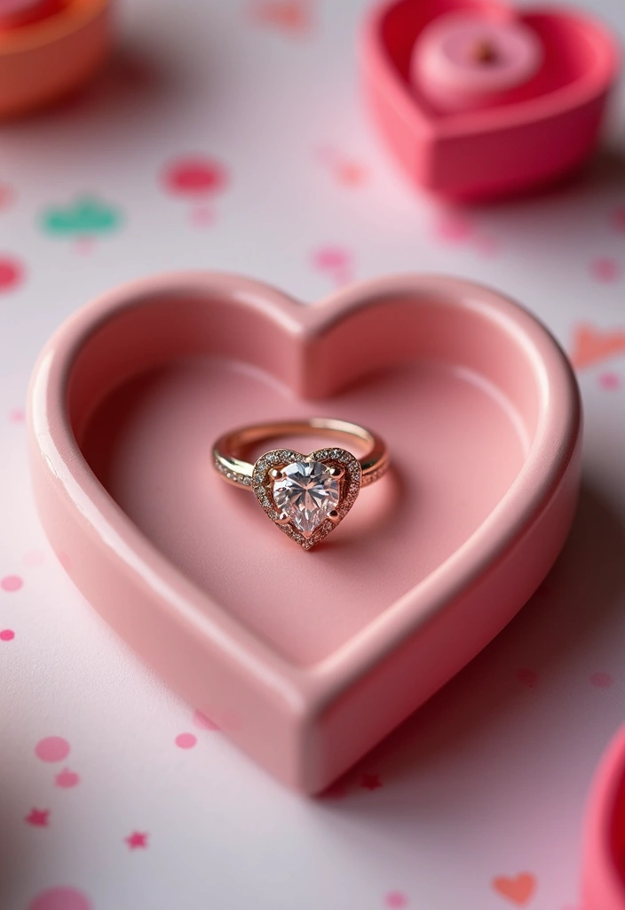 29 Engagement Ring Tray Ideas That Feel Elegant - 16. Whimsical Shape Trays