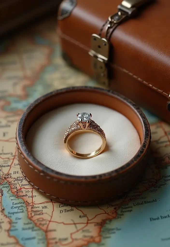 29 Engagement Ring Tray Ideas That Feel Elegant - 18. Elegant Travel Trays