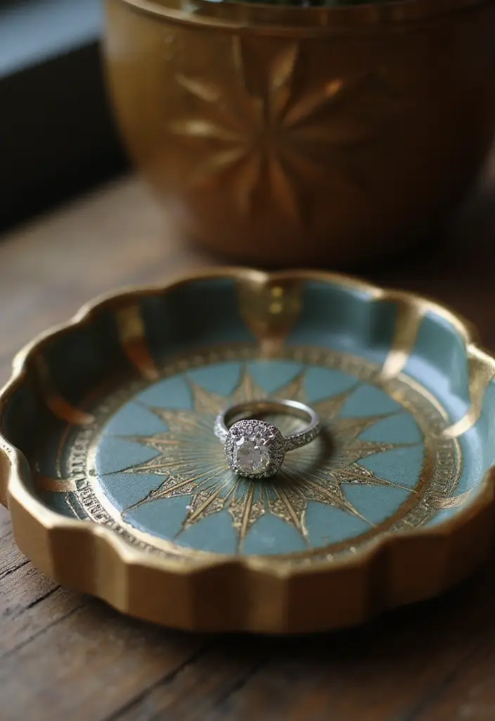 29 Engagement Ring Tray Ideas That Feel Elegant - 26. Art Deco Trays