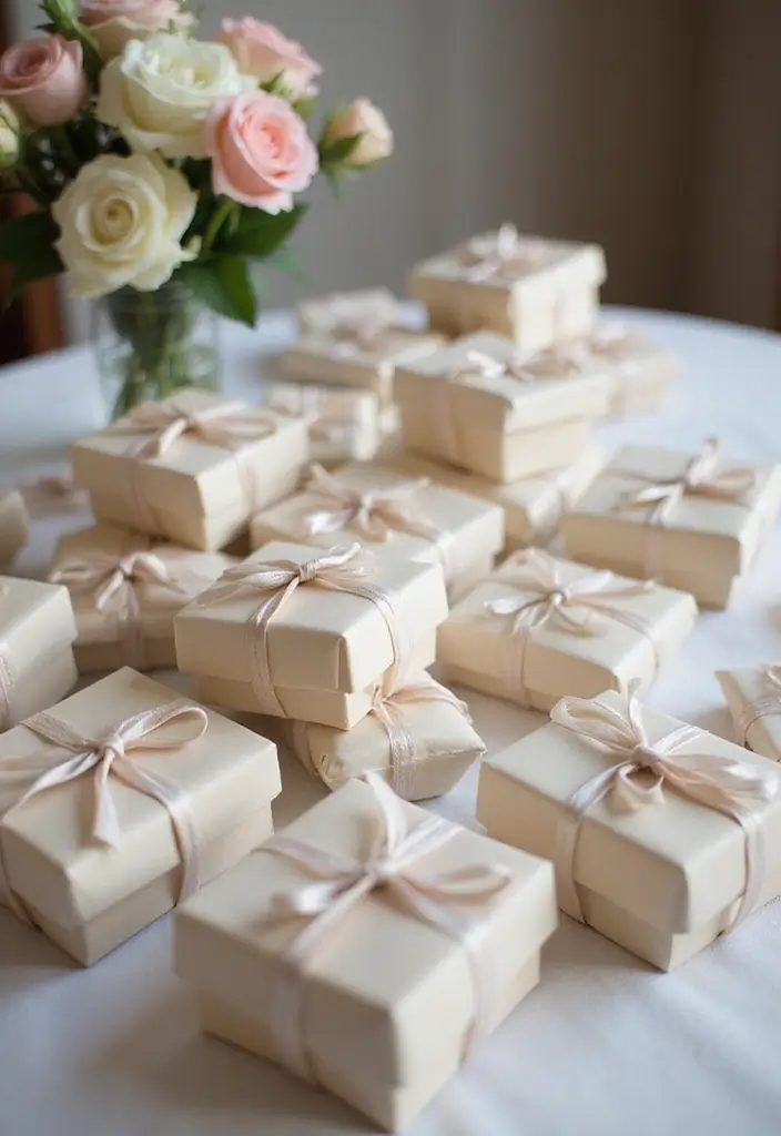 29 Gift Packing Ideas Wedding Style That Impress - 12. Elegant Boxed Favors