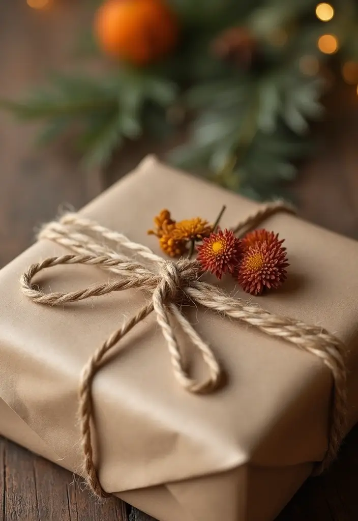 29 Gift Packing Ideas Wedding Style That Impress - 13. Dried Flower Accents