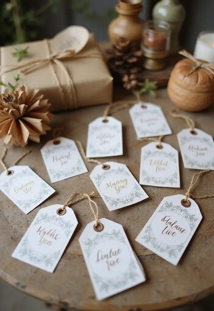 29 Gift Packing Ideas Wedding Style That Impress - 14. Customizable Tags