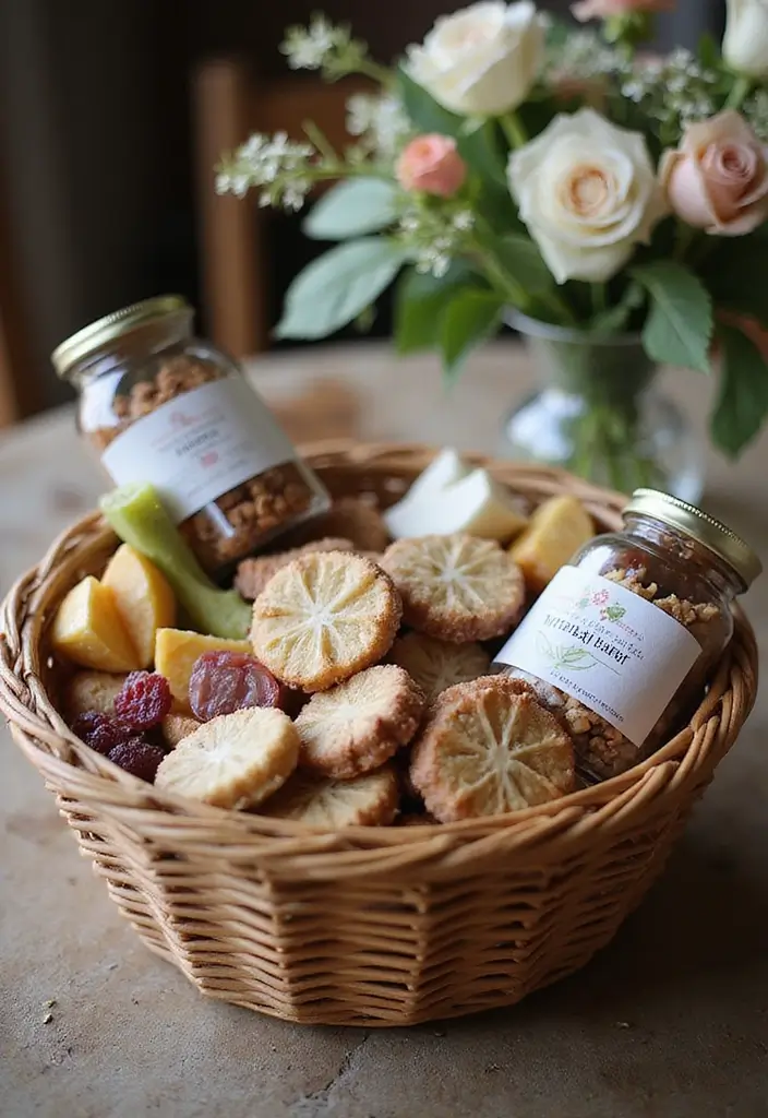 29 Gift Packing Ideas Wedding Style That Impress - 19. Creative Use of Baskets