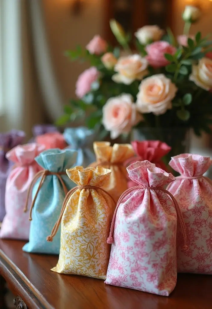 29 Gift Packing Ideas Wedding Style That Impress - 2. Fabric Gift Bags