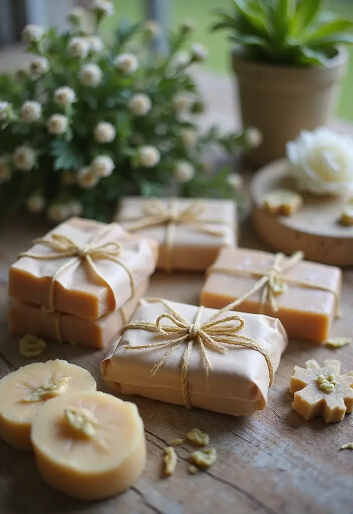 29 Gift Packing Ideas Wedding Style That Impress - 21. Handcrafted Soap Wraps