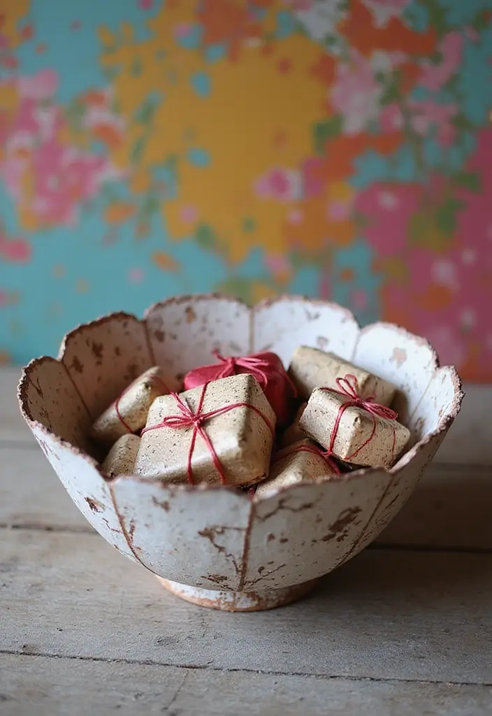 29 Gift Packing Ideas Wedding Style That Impress - 24. Upcycled Paper Mache