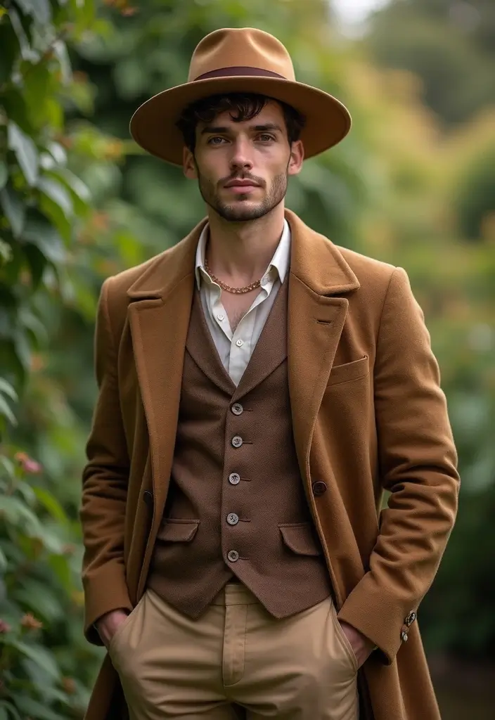 29 Grooms Outfit Ideas That Look Sharp and Stylish - 21. Earthy Tones and Textures