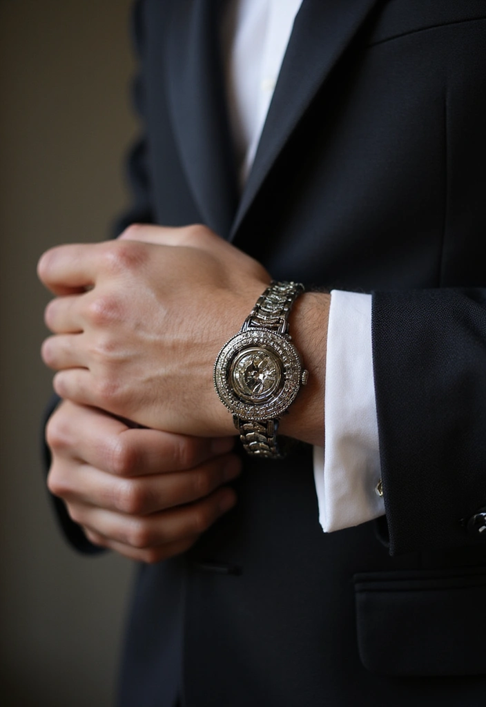 29 Grooms Outfit Ideas That Look Sharp and Stylish - 23. Vintage-Inspired Bracelets