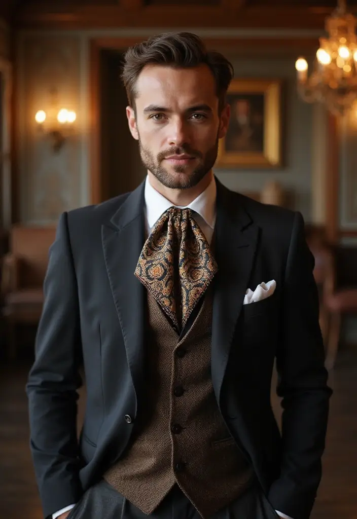 29 Grooms Outfit Ideas That Look Sharp and Stylish - 24. The Elegant Ascot