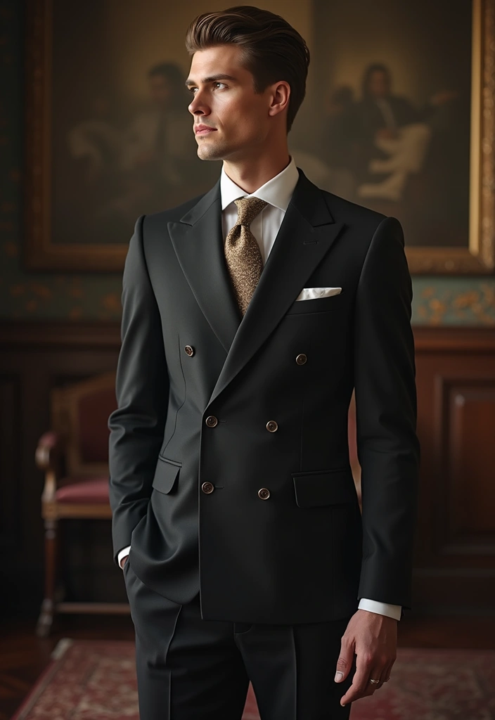 29 Grooms Outfit Ideas That Look Sharp and Stylish - 26. Dashing Double-Breasted Suit