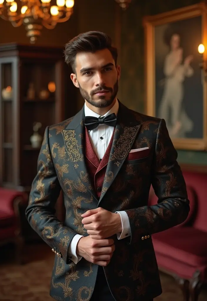 29 Grooms Outfit Ideas That Look Sharp and Stylish - 28. Unique Suit Designs