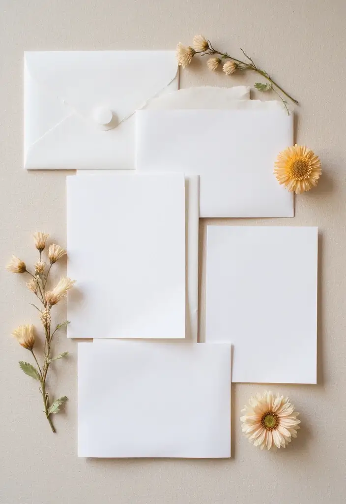 29 Invitation Box Ideas That Wow Recipients - 13. Dried Flower Accents