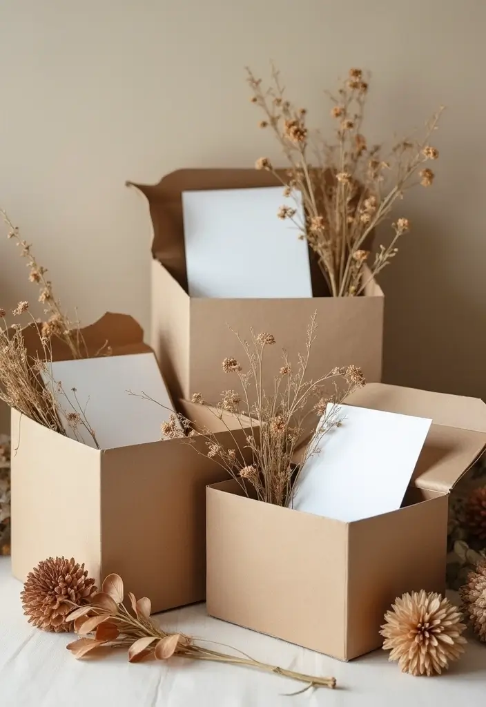 29 Invitation Box Ideas That Wow Recipients - 2. Recycled Materials Treasure Box