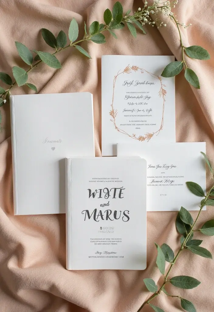 29 Invitation Box Ideas That Wow Recipients - 26. Journals with Invitation Inserts