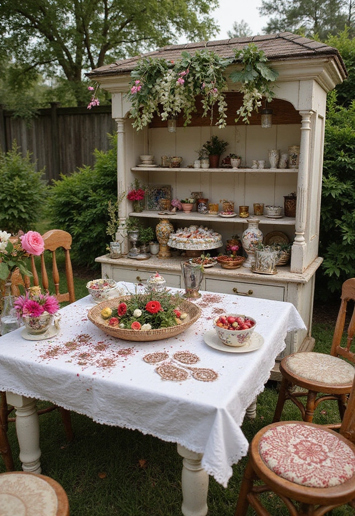 29 Mehndi Decoration Ideas Outdoor That Glow With Color - 5. Creative Mehndi Stations