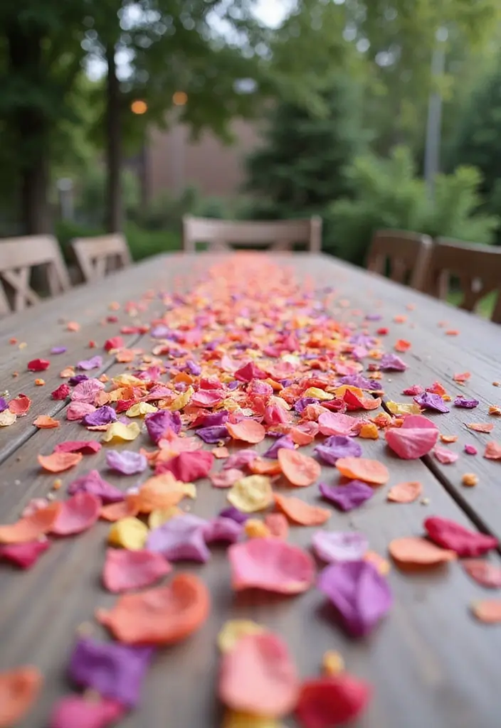 29 Mehndi Decoration Ideas Outdoor That Glow With Color - 9. Biodegradable Confetti