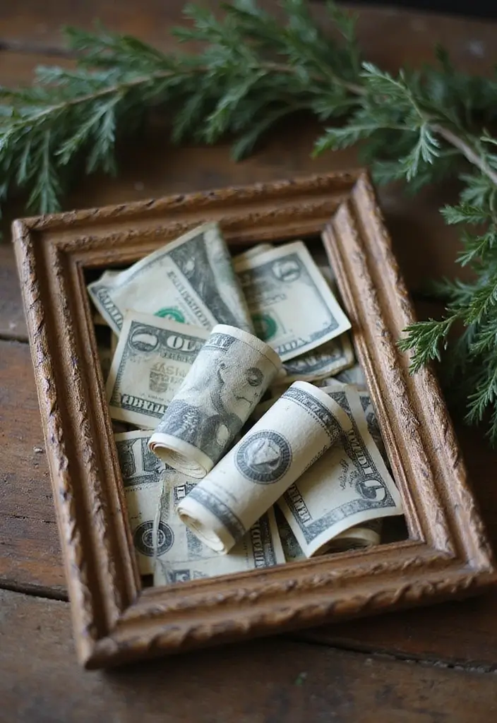 29 Money Packing Ideas For Wedding Gifts That Look Luxe - 14. Cash-filled Picture Frame