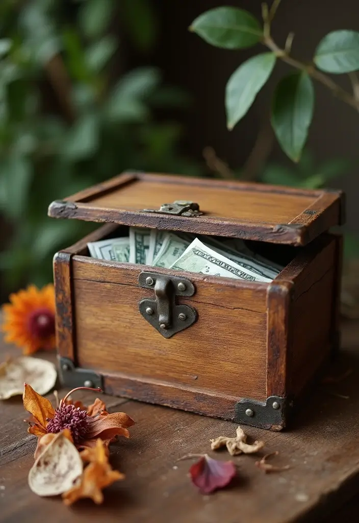 29 Money Packing Ideas For Wedding Gifts That Look Luxe - 6. Wooden Cash Box
