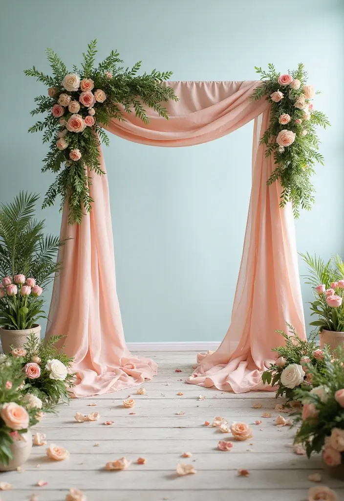 29 Wedding Drapery Ideas That Transform Any Venue - 4. Arched Backdrops