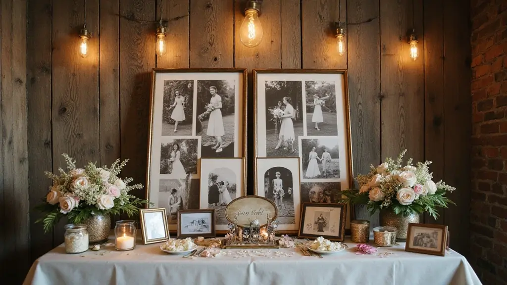 29 Wedding Photo Display Ideas That Tell Your Love Story
