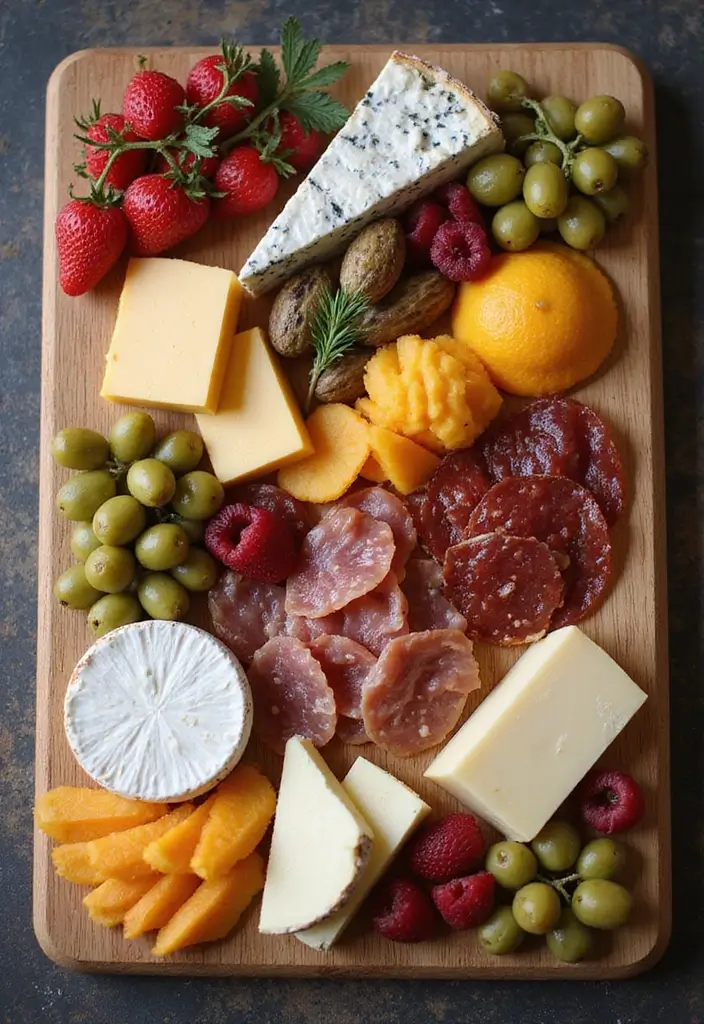 25 Bridal Shower Charcuterie Board Ideas That Guests Will Love - 1. Classic Cheese and Meat Board