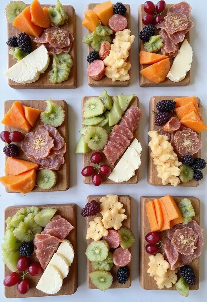 25 Bridal Shower Charcuterie Board Ideas That Guests Will Love - 24. Mini Board Samplers