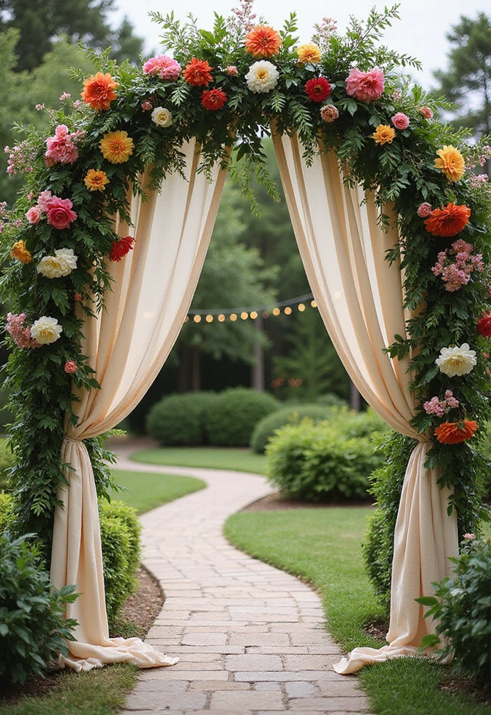 27 Bridal Entry Ideas Indian Style That Wow Guests - 1. Floral Arched Gateway