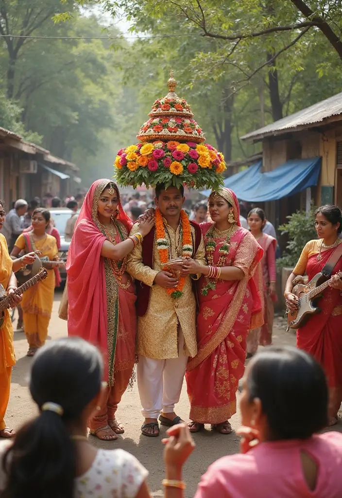 27 Bridal Entry Ideas Indian Style That Wow Guests - 2. Traditional Doli Procession