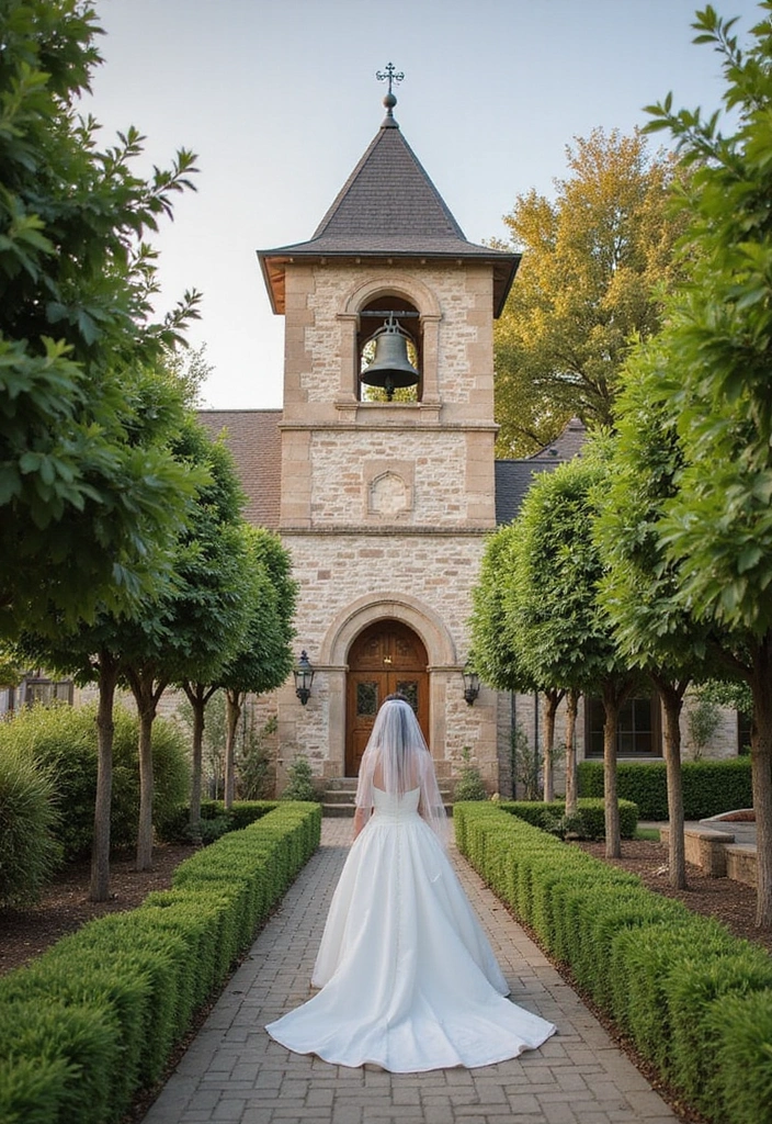 27 Bridal Entry Ideas Indian Style That Wow Guests - 21. Serene Bell Tower Entry