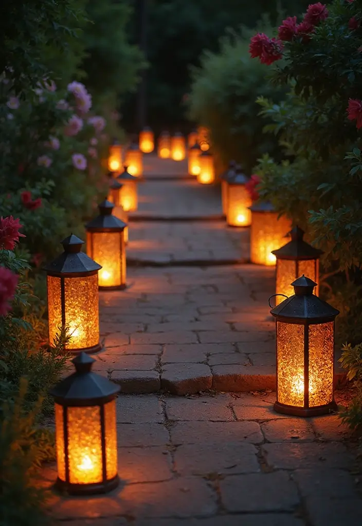 27 Bridal Entry Ideas Indian Style That Wow Guests - 3. Dazzling Lantern Pathway