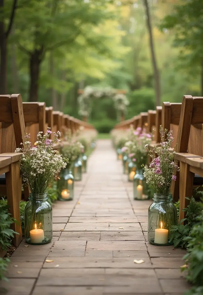 27 Bridal Entry Ideas Indian Style That Wow Guests - 6. Rustic Wooden Aisle