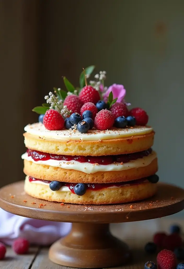 27 One Year Anniversary Cake Ideas That Celebrate Love - 2. Classic Vanilla Bean Cake