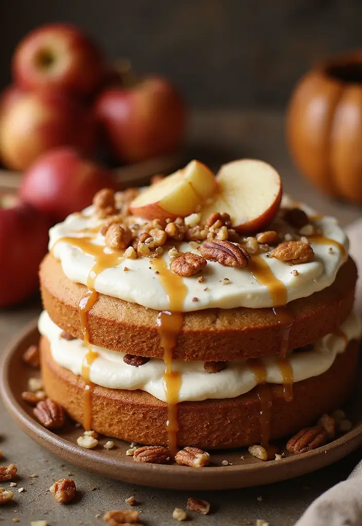 27 One Year Anniversary Cake Ideas That Celebrate Love - 22. Apple Cinnamon Cake