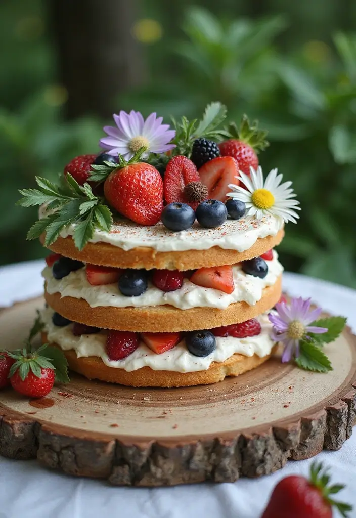 27 One Year Anniversary Cake Ideas That Celebrate Love - 7. Rustic Naked Cake