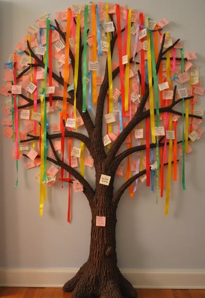 27 Seemantham Decoration Ideas That Honor Tradition - 12. Cherish the Blessings with a Blessing Tree
