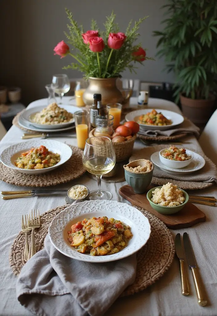 27 Wedding Ideas Indoor That Feel Cozy and Stylish - 23. Layered Table Decor