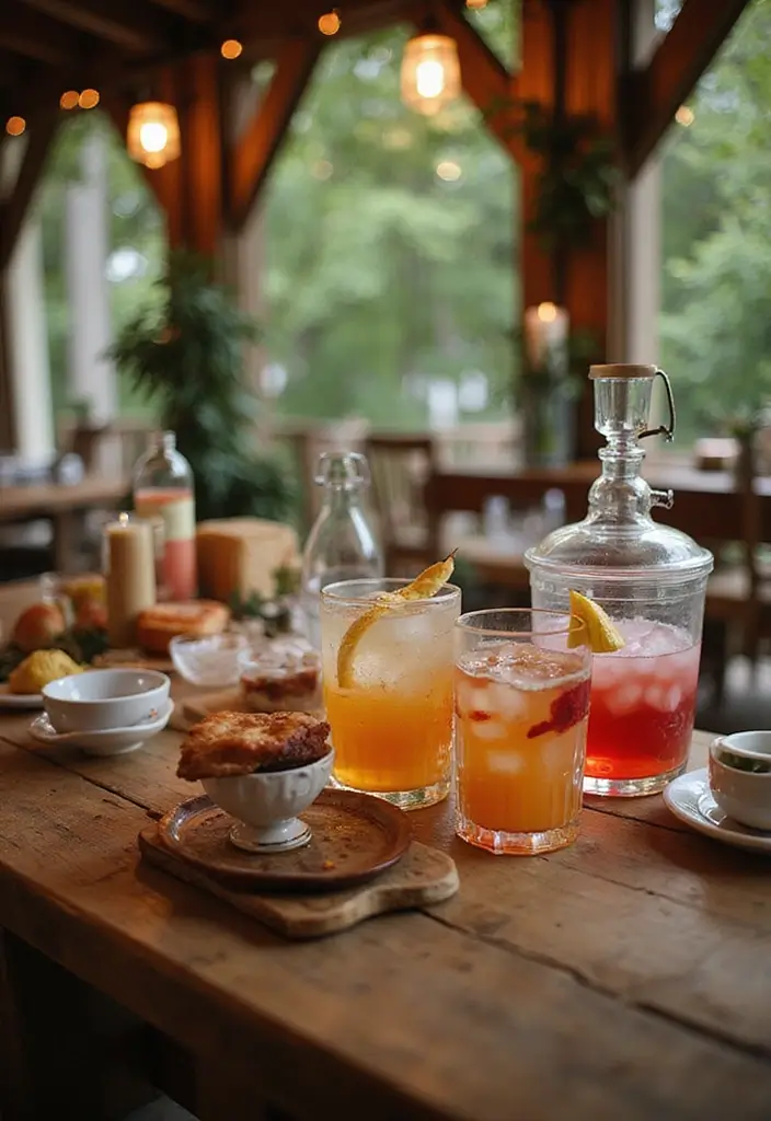 27 Wedding Ideas Indoor That Feel Cozy and Stylish - 9. Signature Drink Stations