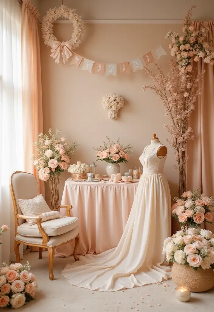 27 Winter Wedding Color Ideas That Feel Cozy And Luxe - 22. Soft Peach and Cream