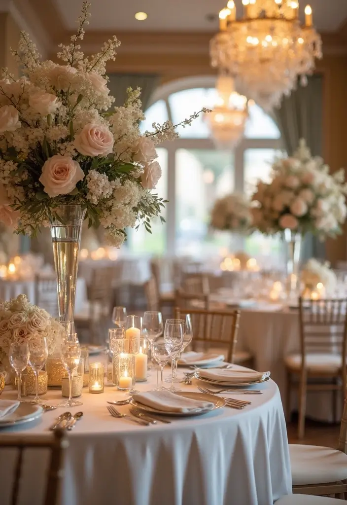 27 Winter Wedding Color Ideas That Feel Cozy And Luxe - 8. Silver and Champagne