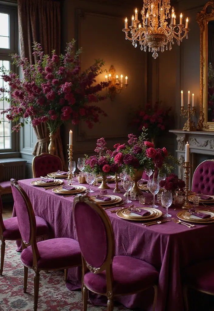 27 Winter Wedding Color Ideas That Feel Cozy And Luxe - 9. Plum and Gold