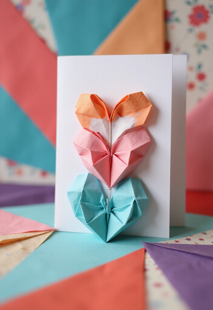 28 Anniversary Cards Ideas To Express True Love - 17. Origami Cards