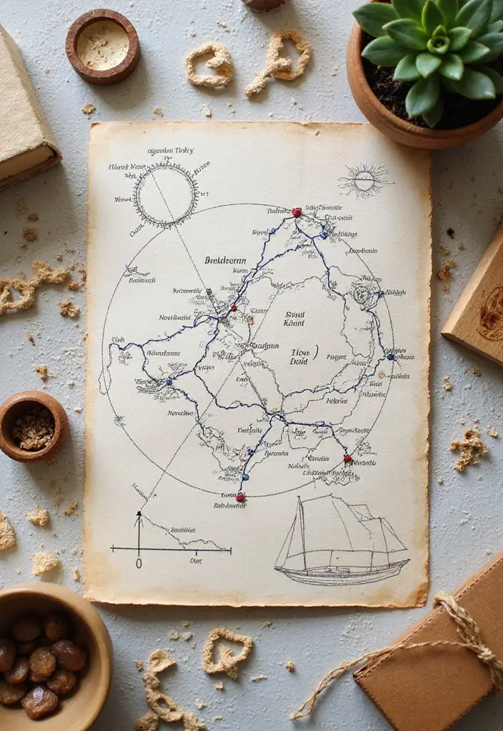 28 Anniversary Cards Ideas To Express True Love - 24. Adventure Map Cards