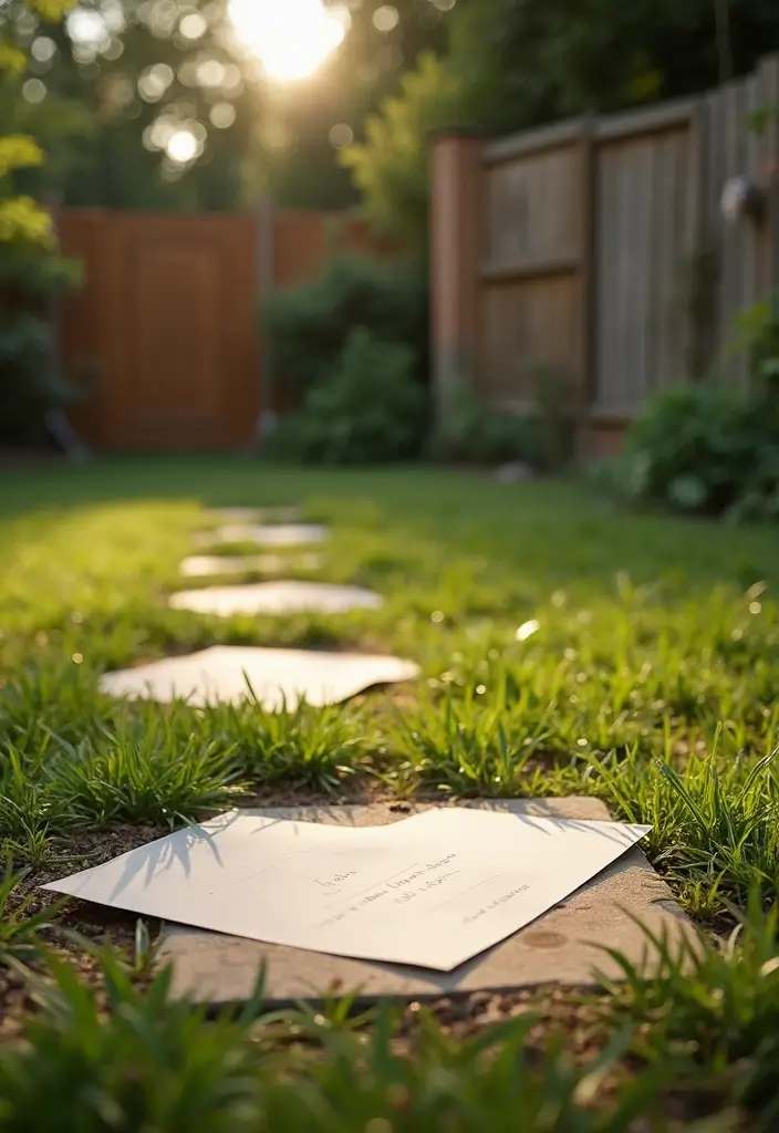 28 Backyard Proposal Ideas That Feel Private And Sweet - 16. Love Letter Scavenger Hunt