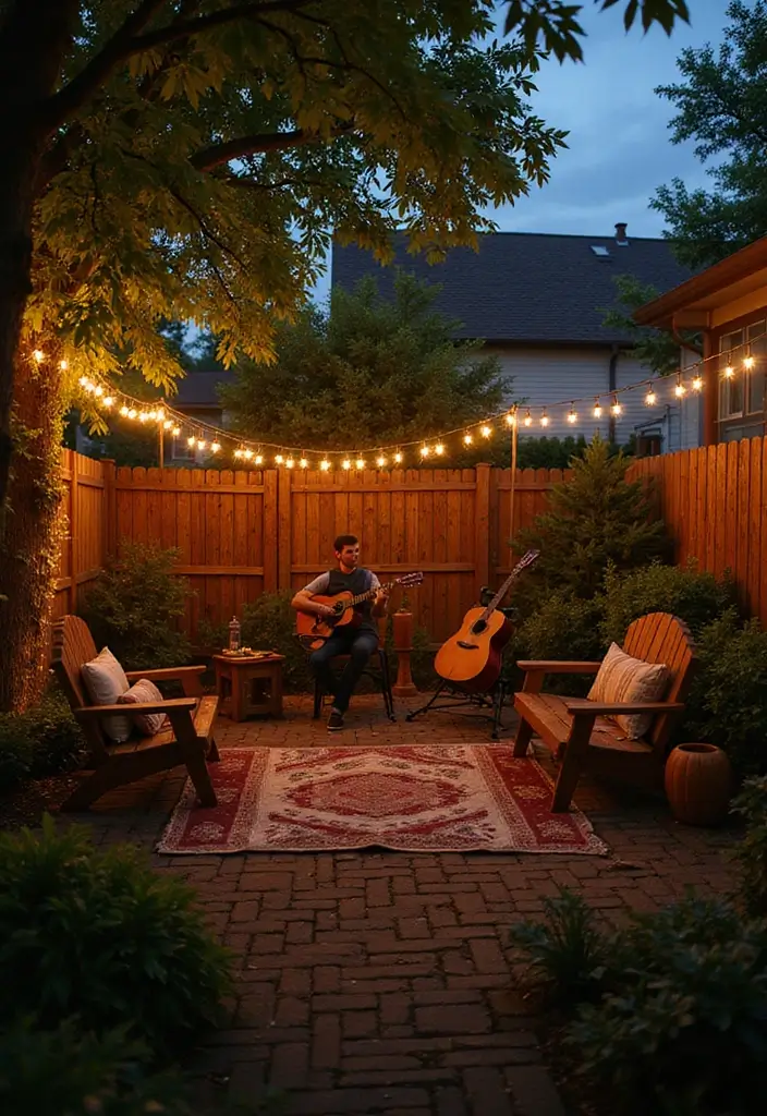 28 Backyard Proposal Ideas That Feel Private And Sweet - 17. Personalized Song Performance