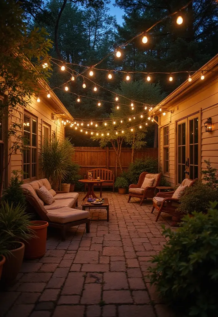 28 Backyard Proposal Ideas That Feel Private And Sweet - 18. Enchanted Fairy Light Setup