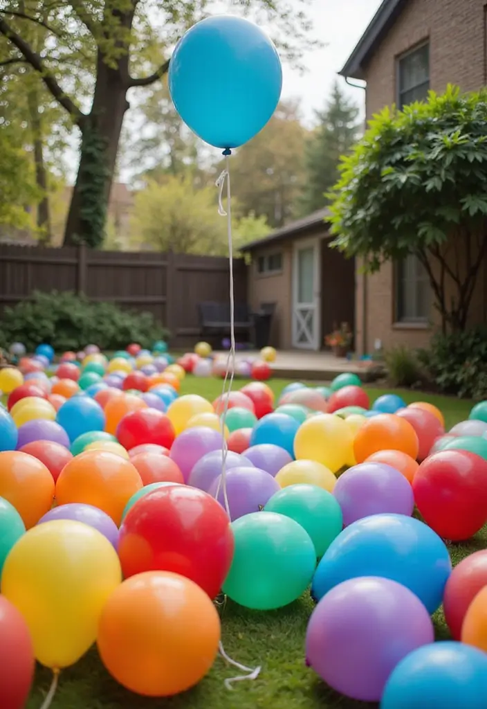 28 Backyard Proposal Ideas That Feel Private And Sweet - 23. Balloon Surprise